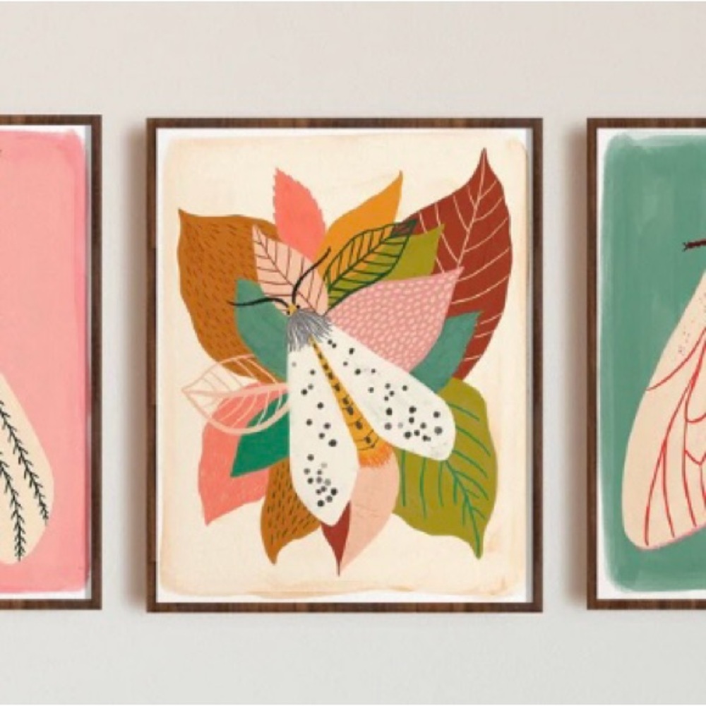 Dream Folk Studio Art Print Set of 3 ~ NWT